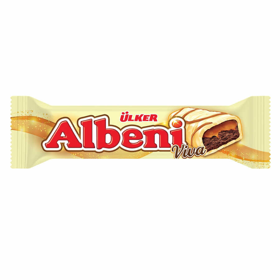 Albeni White Chocolate Bar, 36 gr - 1.26 oz, 4 pack