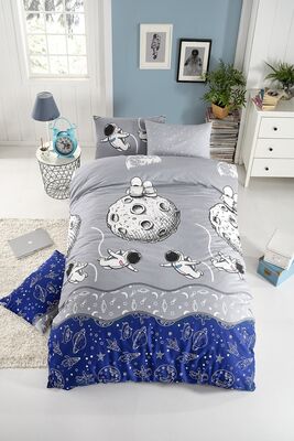 Alien Gray Single Duvet Cover Set Alien Gray Duvet Cover Set - 1