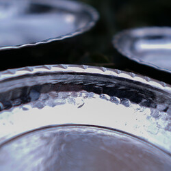 Appetizer Copper Plate Set , 3 Pieces - Thumbnail