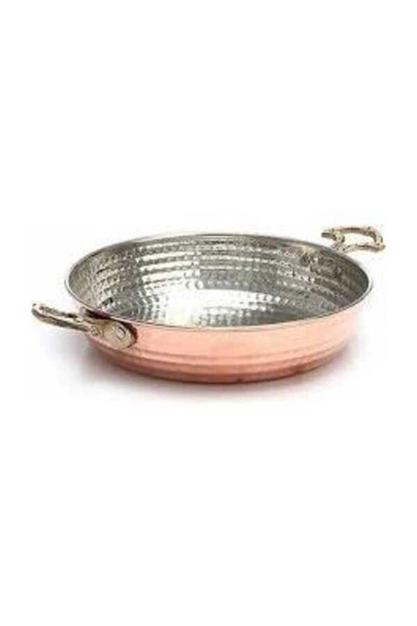Attargani Handmade 1st Quality Copper Egg Cooker With Double Handle No: 17 Cm Copper Plate