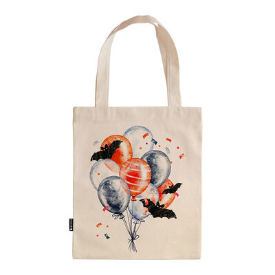Balloons and Bats Tootbag , 13.7x15.7 Inches - 1
