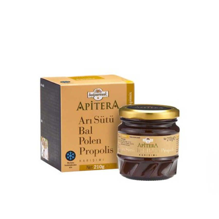 Apitera Mix Orange Royal Jelly-Honey-Pollen-Propolis , 7.4oz - 240g