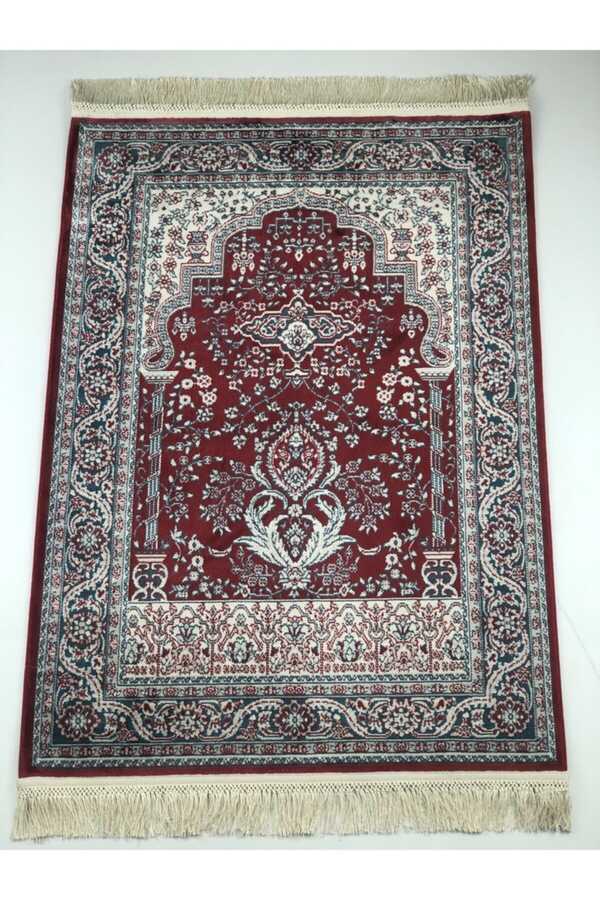 Bamboo Carpet Prayer Rug Soft Textured High Quality Claret Red Color 80x120 Bambu_rug