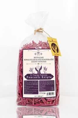 Beypazarı Red Beet Noodle Pasta 500gr - 1