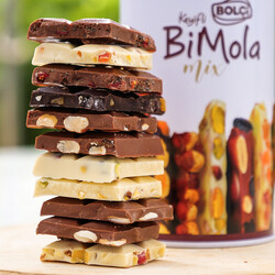BiMola Mixed Chocolate in Metal Boxes , 12 pieces , 7.4oz - 210g - Thumbnail