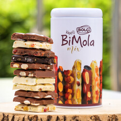 BiMola Mixed Chocolate in Metal Boxes , 12 pieces , 7.4oz - 210g - Thumbnail