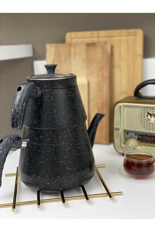 Black Black Granite Teapot