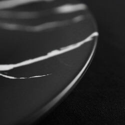 Black Dinner Plate , 10.2 x 1.1 inch - Thumbnail