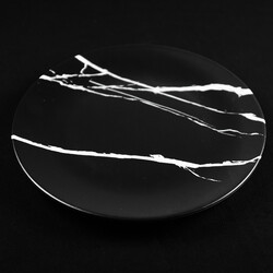 Black Dinner Plate , 10.2 x 1.1 inch - Thumbnail