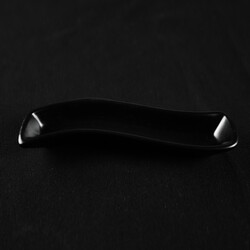 Black Snack Plate , 7 x 1.5 x 1.1 inch - Thumbnail