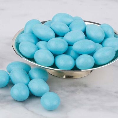 Blue Chocolate Covered Almond Dragee, 1.1lb - 500g - 1