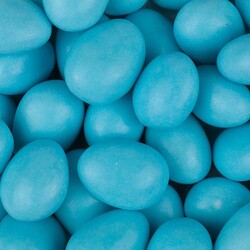 Blue Chocolate Covered Almond Dragee, 1.1lb - 500g - Thumbnail