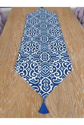 Blue Tile Pattern Runner ELSE12 - 1