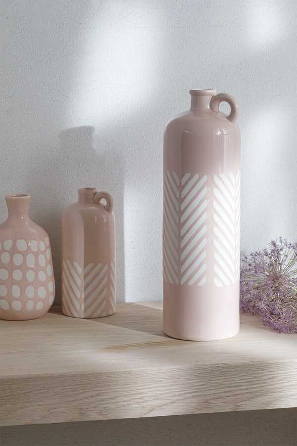 Bottle Vase 11.3x11.6x36.5 Cm Pink TYC00138977891