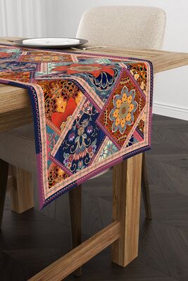 Brown Multi Color Ethnic Vintage Pattern Digital Printed Runner Cgh740-rn CGH470-RN - 1