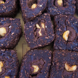 Brownie Chocolate Turkish Delight With Hazelnut , 12oz - 350g - Thumbnail