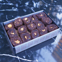 Brownie Chocolate Turkish Delight With Hazelnut , 12oz - 350g - Thumbnail