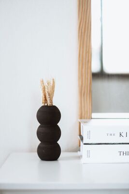 Bubble Anthracite Vase - 1