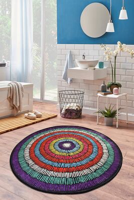 BUBBLE DJT DIAMETER 100 Cm Bathroom Carpet 8682125927916 - 1