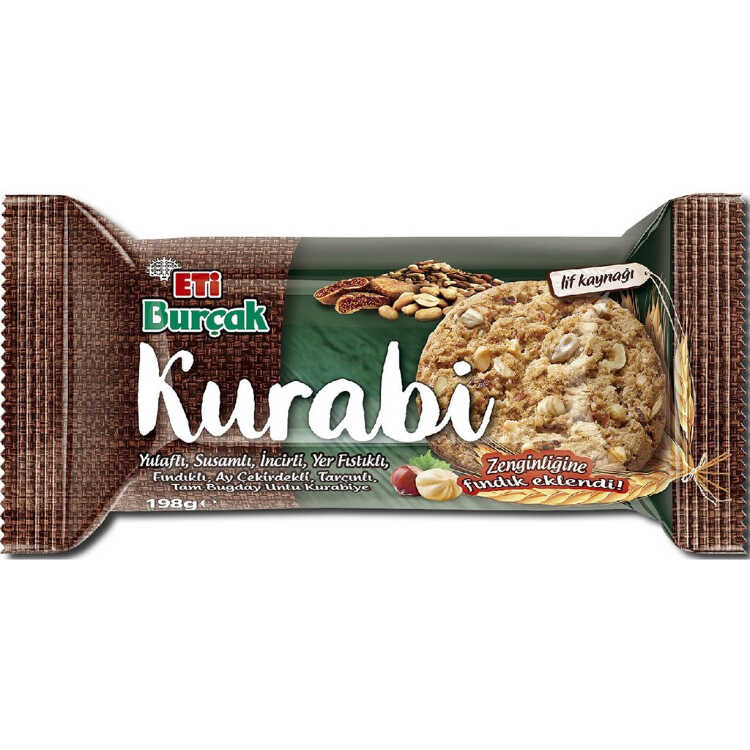 Burçak Kurabi with Hazelnut, 198 gr - 6.98 oz