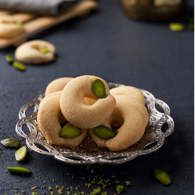 Butter Flour Ring Shaped Cookies, 7oz - 200g - 1