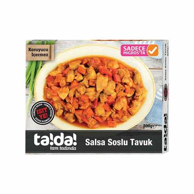 Canned Chicken Meat with Salsa Sauce , 7.05oz - 200g - 1