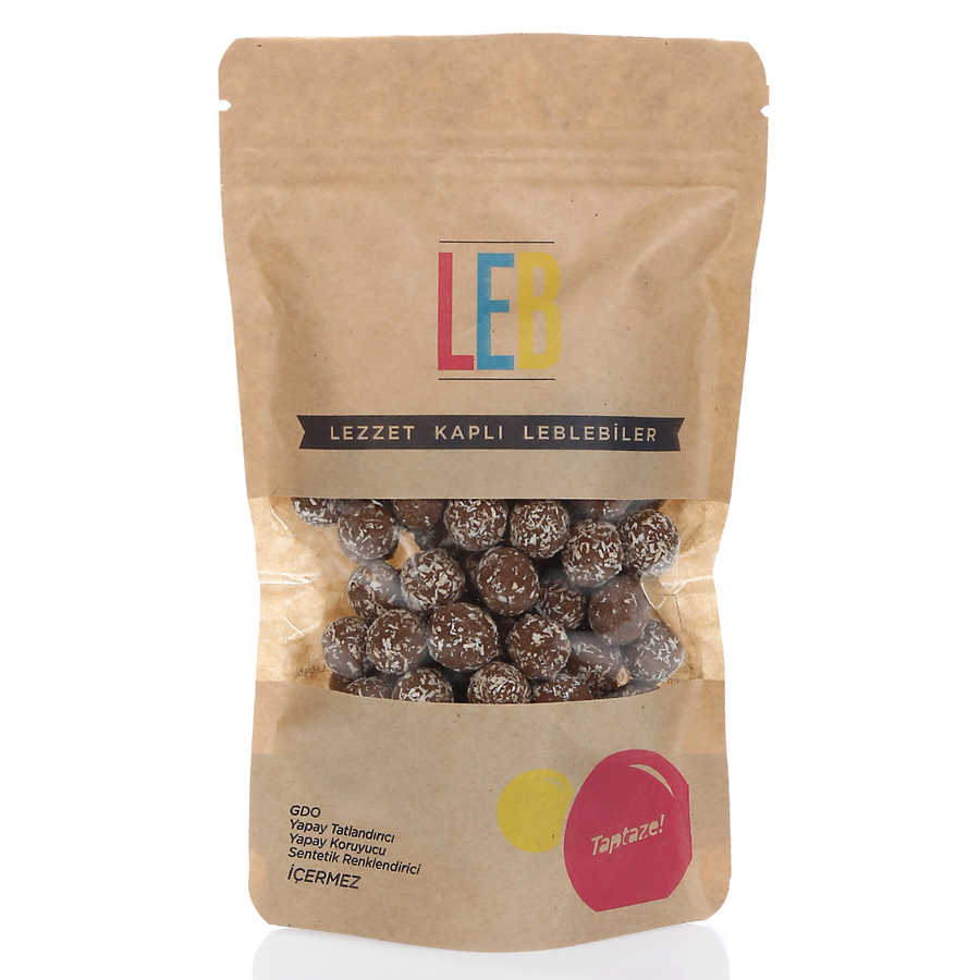 Chocolate and Coconut Coated Roasted Chickpeas , 5oz - 150g