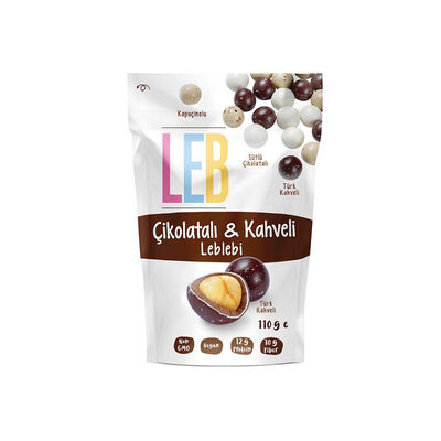 Chocolate and Coffee Flavored Roasted Chickpeas , 3.8oz - 110g - 1