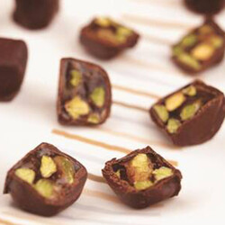 Chocolate Coated Turkish Delight with Pistachio , 17.6oz - 500g - Thumbnail