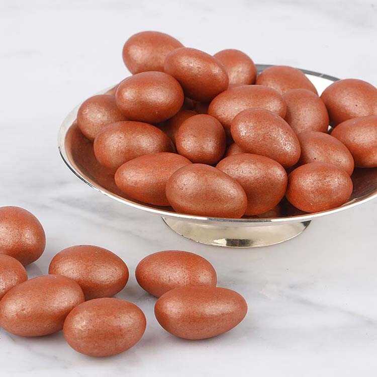 Chocolate Covered Bronze Almond Dragee, 1.1lb - 500g
