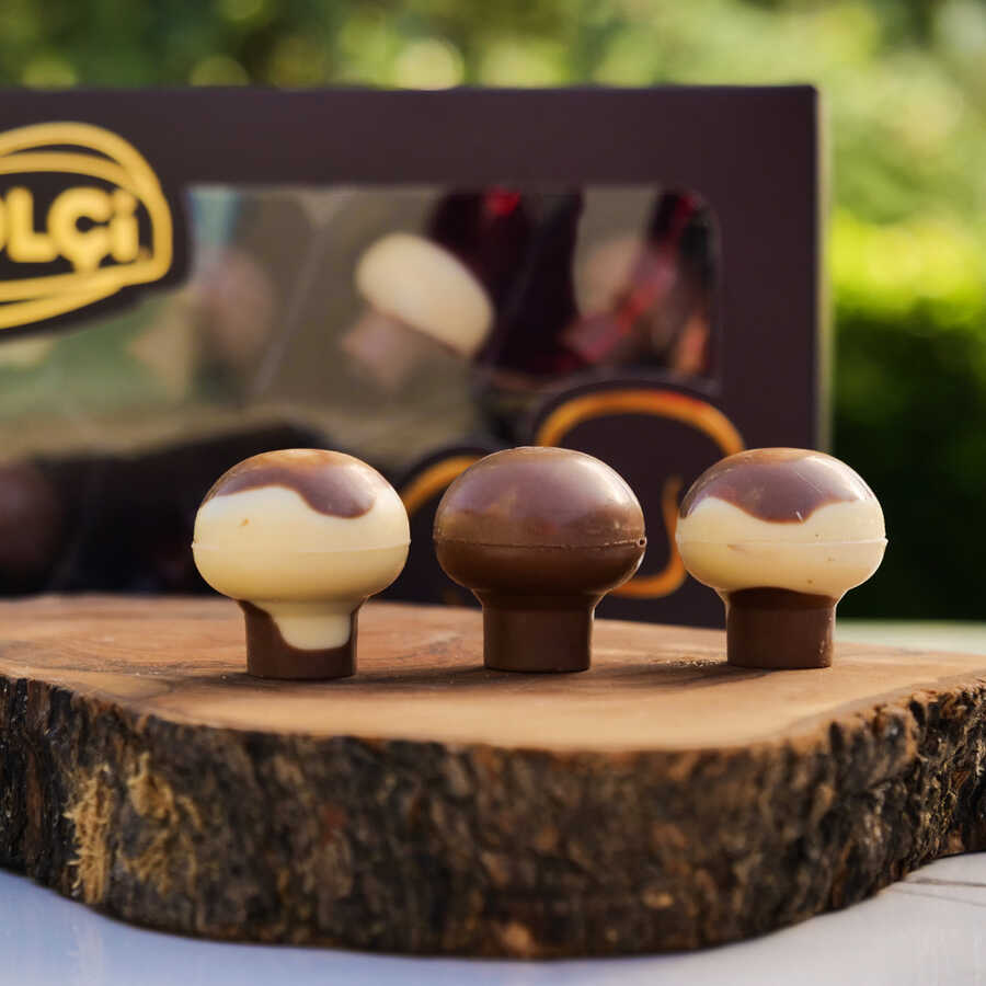 Chocolate Mushrooms , 8 pieces , 4.7oz - 120g