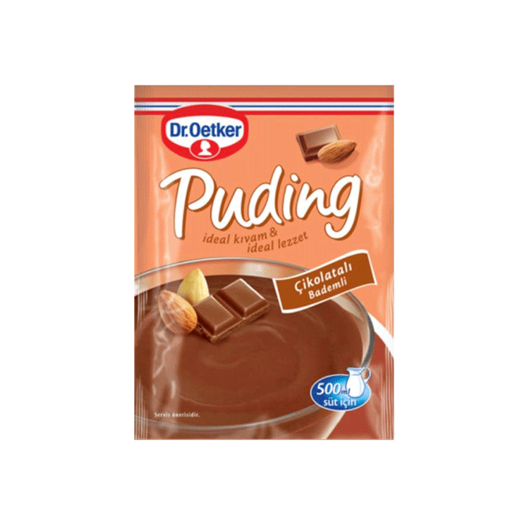 Chocolate Pudding with Almond , 4.4oz - 104g 2 pack
