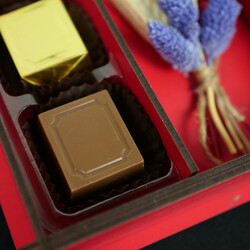 Chocolate in Red Wood Box , 20.8oz - 590g - Thumbnail
