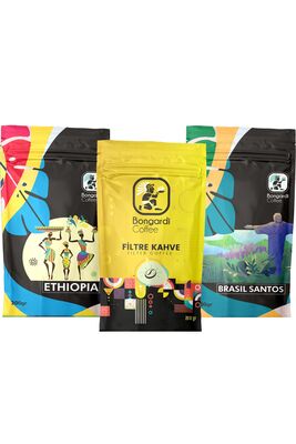 Coffee 3X200 Gr Regional Set Brazilian Santos Ethiopia Intense - 1