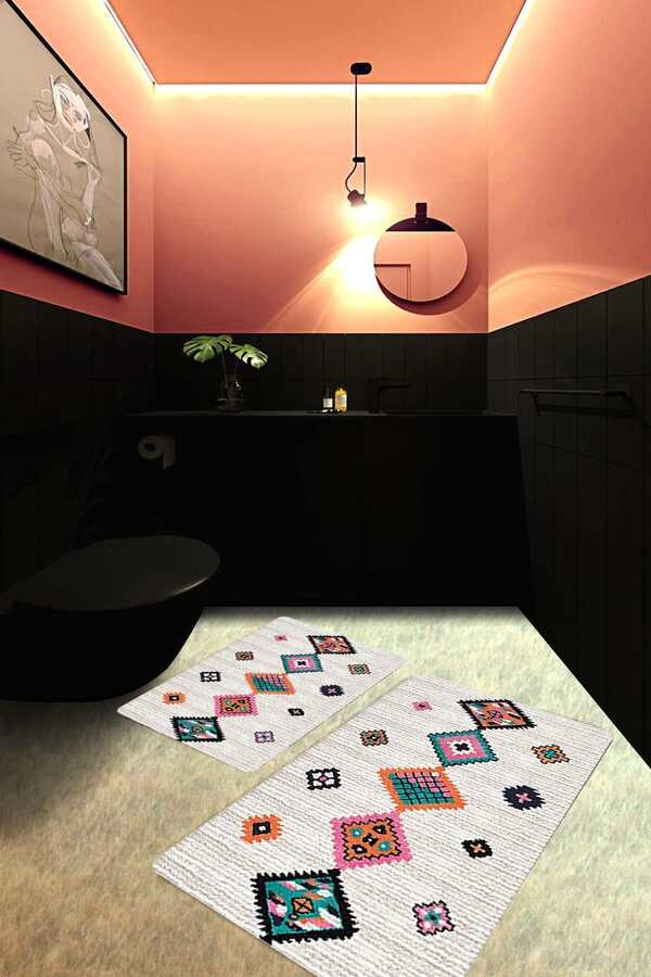Colorful Rug Pattern Bath Mat PS-PS-424