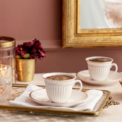 Cymbidium New Bone China Cup Set , 2 Pieces - 1