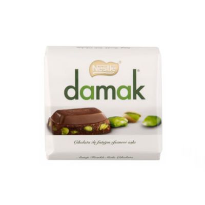 Damak Pistachio Milky Square Chocolate , 2 pack - 1