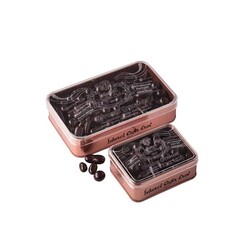 Dark Chocolate Coated Dragee in Bronze Tin Box , 5.3oz - 150g - Thumbnail