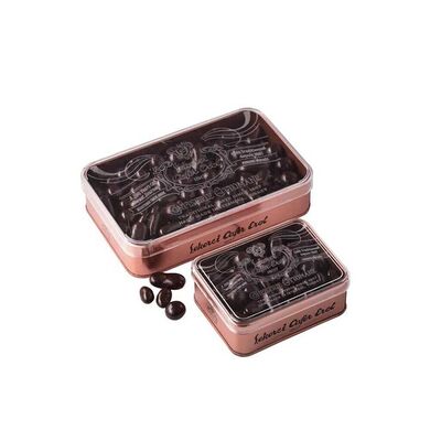 Dark Chocolate Coated Dragee in Bronze Tin Box , 5.3oz - 150g - 2