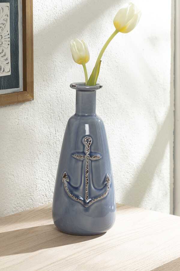 Deep Sea Vase 12.3x12x27.5 Cm Blue 10031850