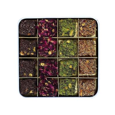 Delight Box of Rose, Pomegranate and Cacao Flavors , 16 pieces - 1