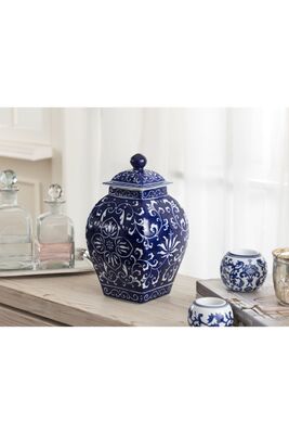 Dijon Bleu Blanc Decorative Object - 1