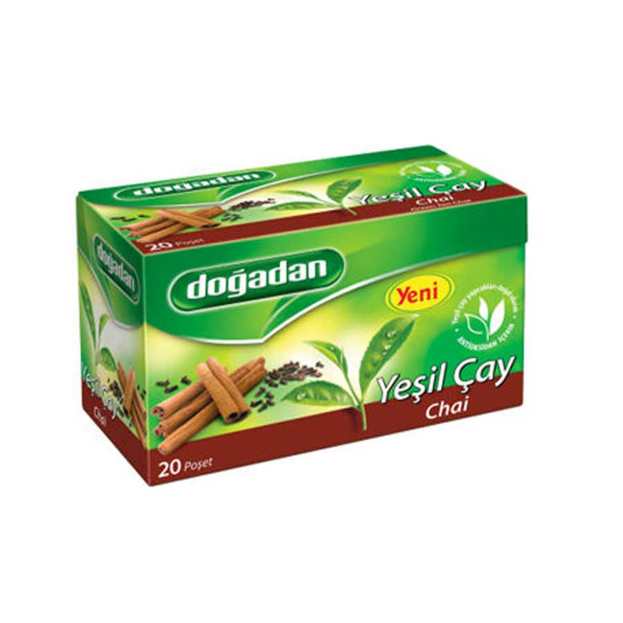 Green Tea with Chai , 20 teabags 2 pack