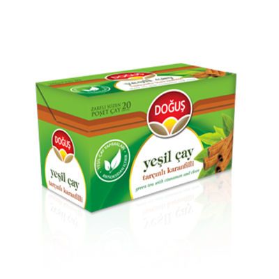 Green Tea Cinnamon-Carnation , 20 teabags 2 pack - 1
