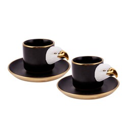 Eagle Coffee Cup Set, 4 pieces - Thumbnail