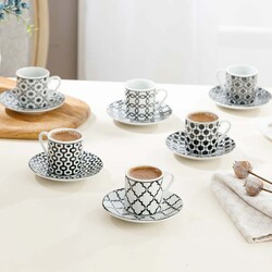 English Home Rio Porcelain Set of 6 Coffee Cups - Thumbnail