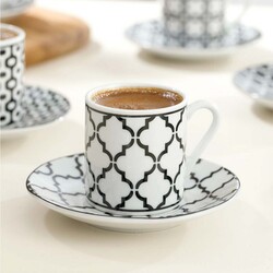 English Home Rio Porcelain Set of 6 Coffee Cups - Thumbnail