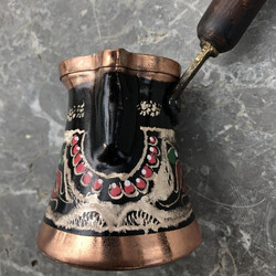 Erzincan Colorful Copper Coffee Pot - Thumbnail