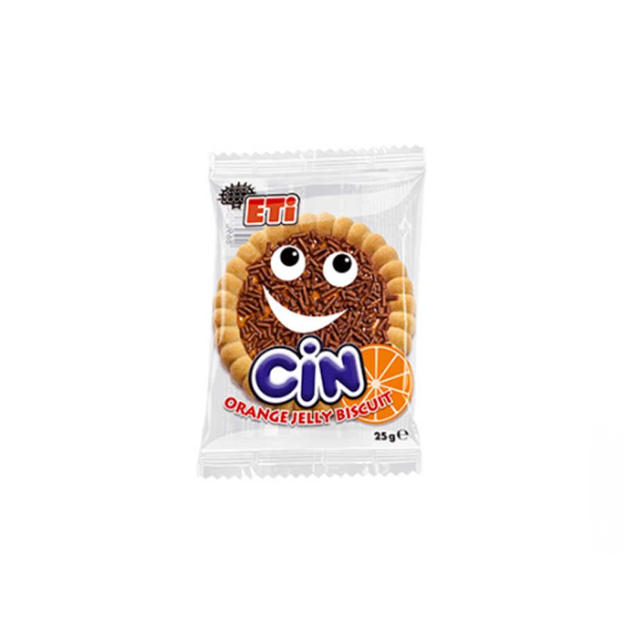 Cin Orange Jelly Biscuit , 5 pack