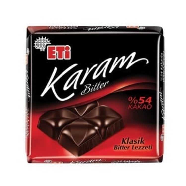 Eti Karam 54% Cocoa Square Chocolate , 70g 2 pack